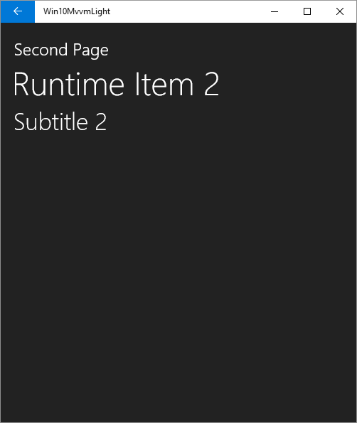Windows 10 Development: Adding Simple Navigation