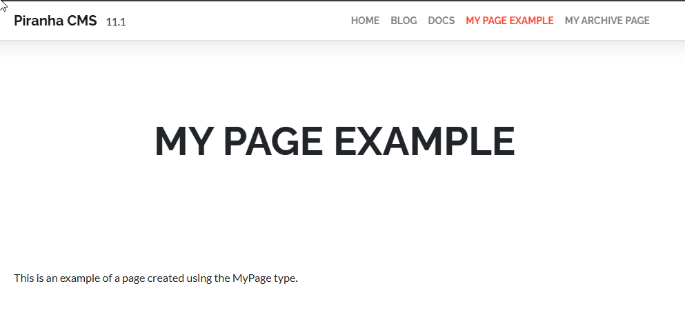 Piranha CMS: Working with Default and Custom Routing
