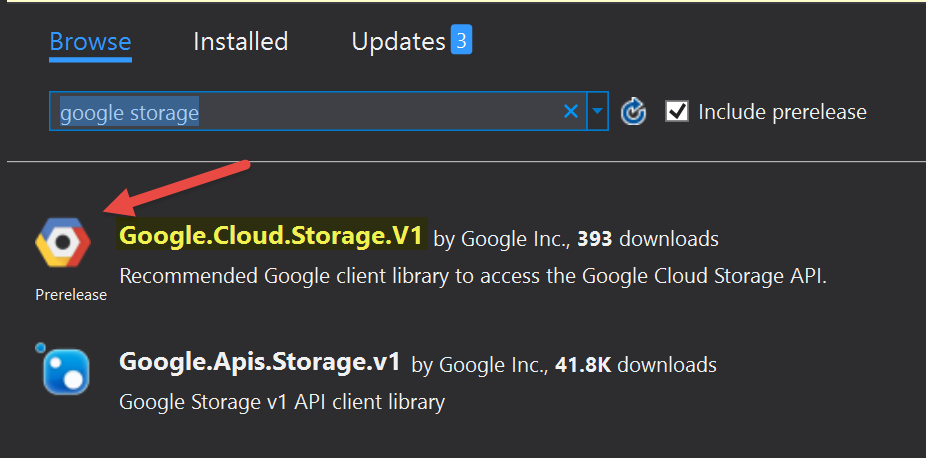Google-Cloud-Platform-Nuget-Pacakges-Prerelease
