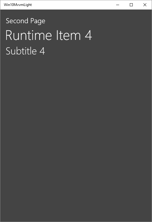 Windows-10-Development-Simple-Navigation-Runtime-Data-Seleced-Item