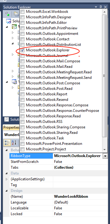 OutlookRibbonType OutlookRibbonType