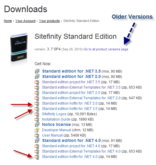 Download-Sitefinity-Patches