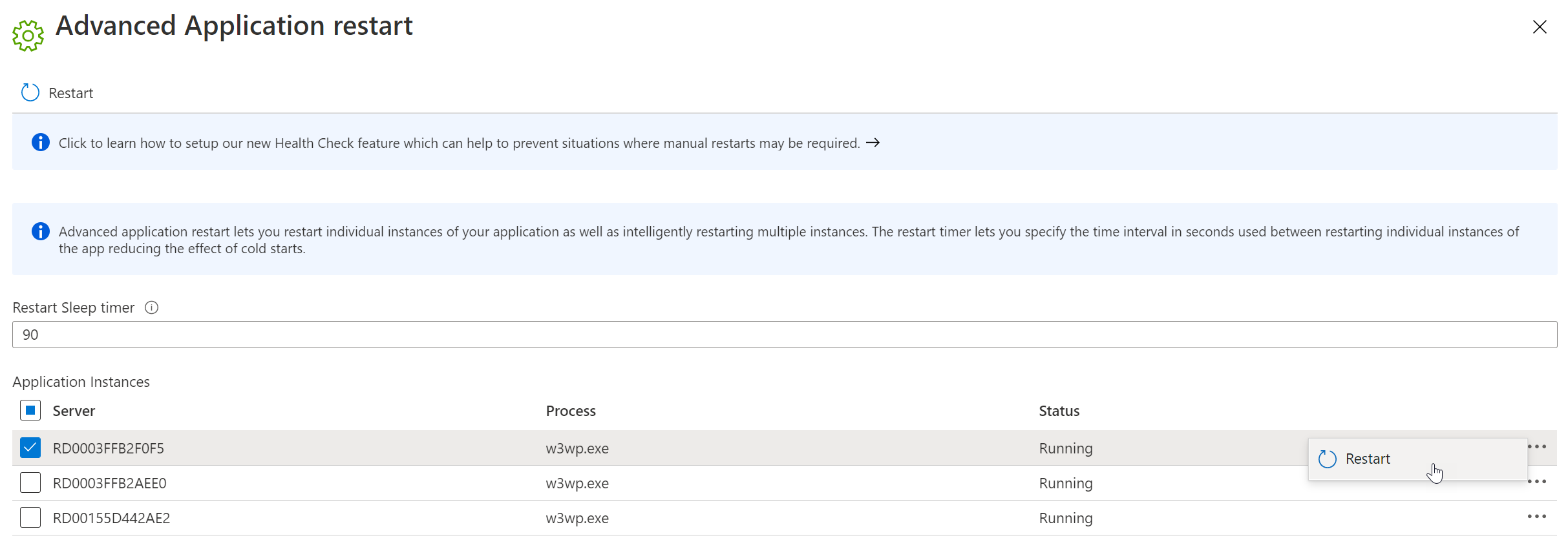 azure-advanced-application-restart