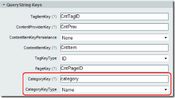 ContentView Query String Keys