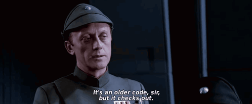 It's an older code, sir, but it checks out.